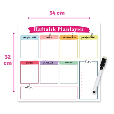 Haftalık Magnet Planlayıcı 2