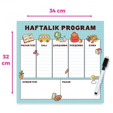 Haftalık Program (Çocuk) Magnet Planlayıcı 2