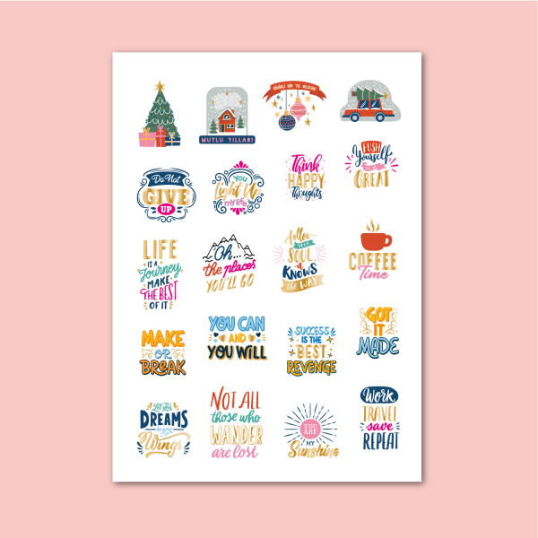 191- Sihirli Bir Yıl Varaklı Sticker...
