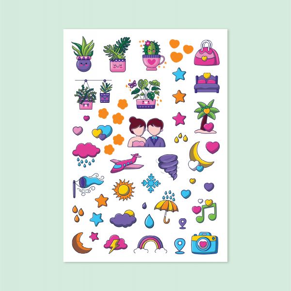 130- Güzel Günler Sticker Sayfası
