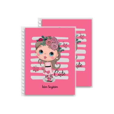 Cute Girl Kids' Yedek Kapak