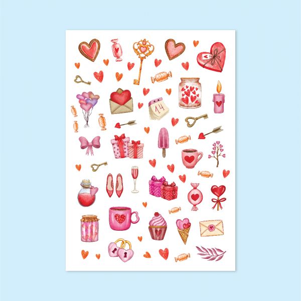91- Dopdolu Aşk Sticker Sayfası