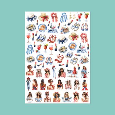 420- Hasır Şapka Sticker...