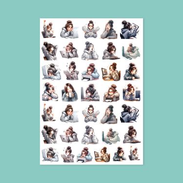 430- Masa Başı Sticker Sayfası