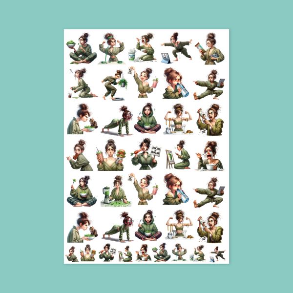 431- Ha Gayret Şeffaf Sticker Sayfası