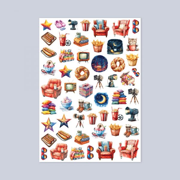 449- Dizi Keyfi Sticker Sayfası
