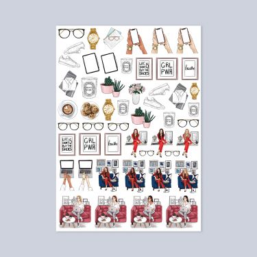 456- Grl Pwr Sticker Sayfası
