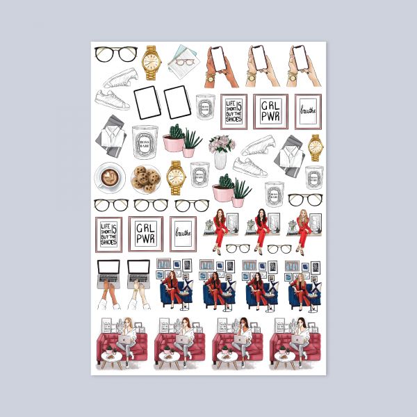 456- Grl Pwr Sticker Sayfası