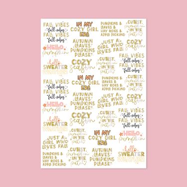 462- Cozy Season Sticker...