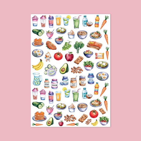 478- Lezzet Şöleni Sticker Sayfası