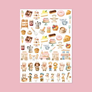 469- Bakery Sticker Sayfası