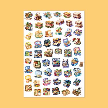 516- Lunch Box Sticker Sayfası