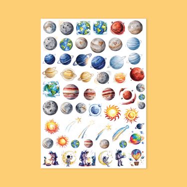 518- Dünya Sticker Sayfası