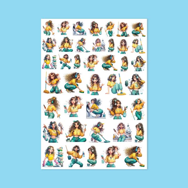 521- Aç Müziği Kap Bezi Sticker Sayfası 521- Aç Müziği Kap Bezi Sticker Sayfası