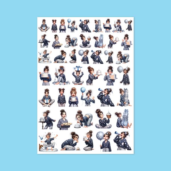 523- Doğum Günü Kızı Sticker Sayfası 523- Doğum Günü Kızı Sticker Sayfası