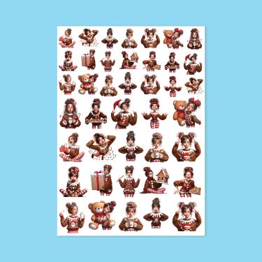 527 - Yılbaşı Kızı Sticker...