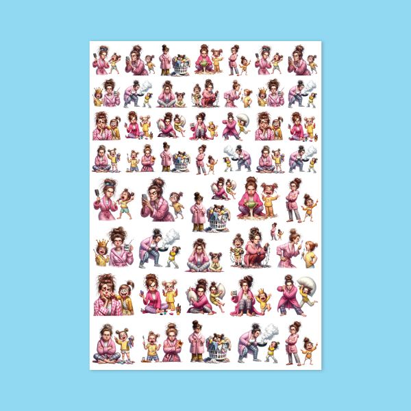 534 - Az Yorgun Sticker Sayfası 534 - Az Yorgun Sticker Sayfası