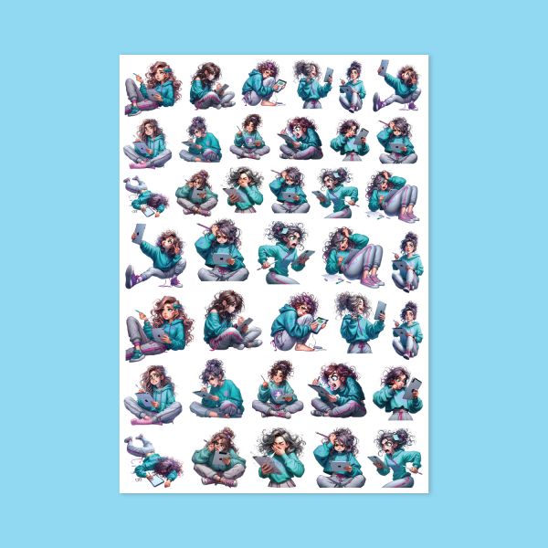 535 - Çalışıyoruz Ya hu Sticker Sayfası 535 - Çalışıyoruz Ya hu Sticker Sayfası