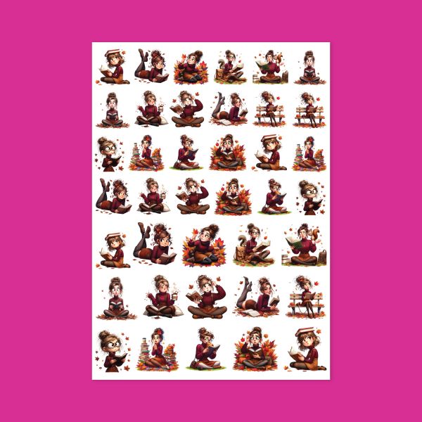 540 - Okumak Güzeldir Sticker Sayfası