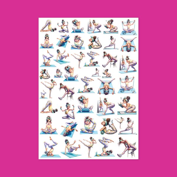 542 - Mat Üzerinde Sticker Sayfası