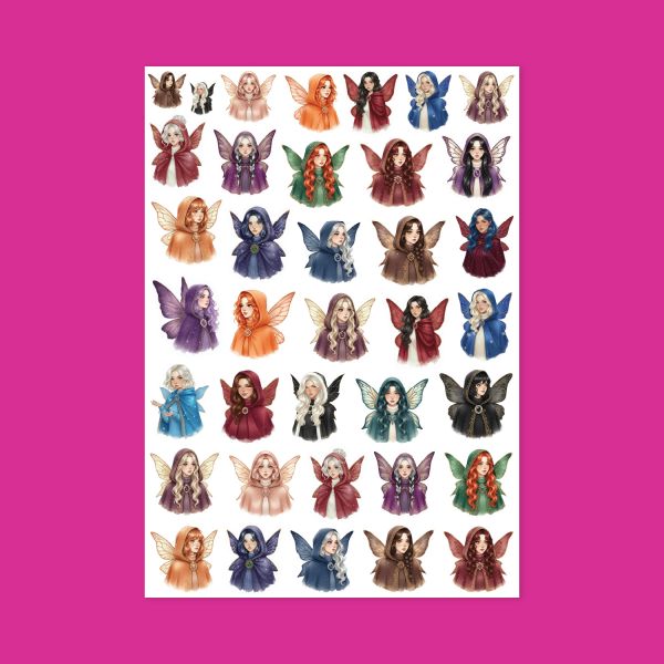 544 - Yardımcı Periler Sticker Sayfası